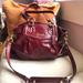 Coach Bags | Coach Crimson Red Ashley Satchel/Cross Body Genuine Patent Leather Brass | Color: Red | Size: 16x10x4