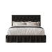 Willa Arlo™ Interiors Tandy Full Tufted Storage Panel Bed Wood & /Upholstered/Velvet in Black | 48.6 H x 42.5 W x 79.7 D in | Wayfair