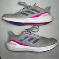 Adidas Shoes | Adidas Big Kids Eq21 Lace Up Run Running Shoes Size 4 H01871 Grey Purple Pink | Color: Gray/Pink | Size: 4bb