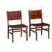 Red Barrel Studio® Side Chair Wood in Brown | 34 H x 19 W x 18 D in | Wayfair A437EAA0A0B24BF28B8A20C542B531AC