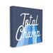 Stupell Industries Total Champ Vintage Stripes Canvas Wall Art By Lil' Rue Canvas in Blue/White | 24 H x 24 W x 1.5 D in | Wayfair ar-708_cn_24x24