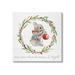 Stupell Industries Merry & Bright Bunny Wreath Canvas Wall Art By Livi Finn Canvas in White | 36 H x 36 W x 1.5 D in | Wayfair ar-486_cn_36x36