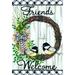 Rosalind Wheeler Welcome Friends by Lisa Kennedy - Wrapped Canvas Print Canvas | 18 H x 12 W x 1.25 D in | Wayfair BCB07DD420B9457D98EA7A1F7FAFC65D