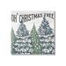 Stupell Industries Oh Christmas Tree Vintage Canvas Wall Art By Kim Allen Canvas in Gray/Green/White | 17 H x 17 W x 1.5 D in | Wayfair