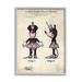 Stupell Industries Mouse Character Figure Diagram Framed Giclee Art By Karl Hronek Canvas in Black | 14 H x 11 W x 1.5 D in | Wayfair