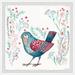 Red Barrel Studio® Fine Feathers - Picture Frame Print Paper in Black/Blue/Brown | 12 H x 12 W x 1.5 D in | Wayfair