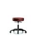 Inbox Zero Vinyl Stool Without Back Chrome - Desk Height w/ Casters In Storm Supernova Vinyl Fabric in Red/Brown | 22.5 H x 25 W x 17 D in | Wayfair