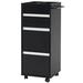 Rebrilliant Kristiena 2 Drawer Storage Drawer Manufactured Wood in Black | 34.6 H x 13.8 W x 13.8 D in | Wayfair B876A2A9CD5F48598E602CCA0992B735