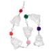 The Holiday Aisle® Handmade Celebration Rhythm 0.3' Garland Glass in White | 3.1 H x 1 D in | Wayfair B6BC872924524D84B23C6312ED5BD01A