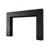 Modern Ember Sabine Contemporary Wood Fireplace Mantel Surround Kit Includes Wooden Mantel Surround & Shelf in Black | 54 H x 72 W x 8 D in | Wayfair