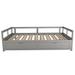 Red Barrel Studio® Wood Extending Daybed w/ Trundle, Twin or Double Twin Bed Wood in Brown | 23.2 H x 79 W x 78.2 D in | Wayfair