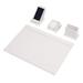 Latitude Run® 4 Piece Desk Organizer Set Faux Leather in White | 23 H x 16 W in | Wayfair 4BB4C6136EF3450CB796192B719F89FE