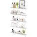 Latitude Run® Bathroom Shelves, Floating Shelves For Wall Storage, Bookshelf Living Room Decor, Kitchen Shelf Unit in Brown/White | Wayfair