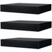 Ebern Designs Lakyra Floating Wall Lack Shelf Wood in Black/Brown | 2 H x 11.75 W x 10.25 D in | Wayfair 80003756E28A46B1820DB1BF0F6C24DC