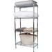 Rebrilliant Kopaz 47.9" H x 23.8" W x 11.8" D Shelving Unit Wire/Metal/Steel in Gray | 47.9 H x 23.8 W x 11.8 D in | Wayfair