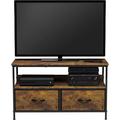 Sorbus TV Stand Dresser w/ 2 Drawers - Television Riser Chest w/ Storage Wood in Brown | 22.25 H x 38.75 W x 11.75 D in | Wayfair DRW-TBTV-RUS