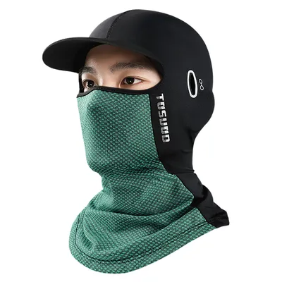 Couvre-cou de protection solaire bandana respirant casques de moto capuche doublée couvre-tête