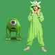 Costume d'Halloween de l'Université des Monstres Mike Wazowski pour Enfant Garçon Vêtement de