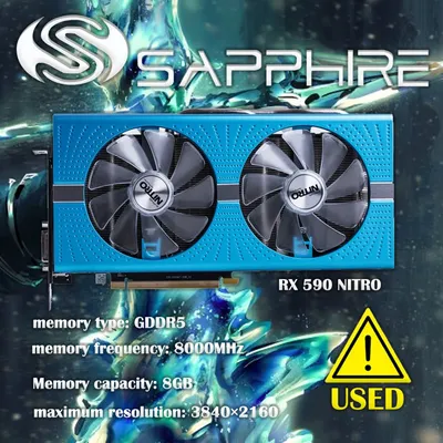 Carte graphique Sapphire NITRO AMD jas590 8 Go Gcloser GDDR5 PCIe 3.0x16