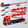 Grand camion de Transport pour enfants jouets avec 8 Mini voitures de course en alliage et des