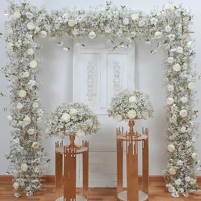 Arche de mariage en fleurs artif...