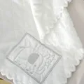 Couverture de bébé brodée pour nouveau-né couvertures d'emmaillotage pour bébé couette de literie