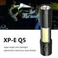 MINI lampe de poche étanche à LED Q5 COB Super lumineuse Zoomable en aluminium 4 Modes torche