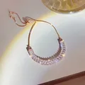 Bracelet classique à cordon en cristal Zircon pour femmes marque de luxe plaqué or 18K bijoux de