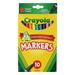 Crayola 58-7726 Classic Fine Line Markers Assorted Colors 10 Count (Pack of 4)