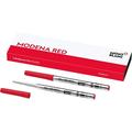 Montblanc Ballpoint Pen Refills (M) Modena Red 124516 â€“ Refill Cartridges with a Medium Tip for Montblanc Ball Pens â€“ 2 x Red Ballpoint Refills