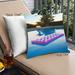 Ahgly Company Sports Swimming Outdoor Throw Pillow 18 inch by 18 inch