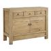 Foundry Select Akeelah 47" Wide 3 Drawer Pine Solid Wood Server Wood in Brown/Green | 35.5 H x 47 W x 17.75 D in | Wayfair