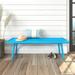 Ivy Bronx Levitus Wood Bench Wood in Blue | 17.5 H x 52.25 W x 16.5 D in | Wayfair 43ABA581BF6C4F51AB221D82320A974A