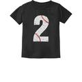 Tstars Boys Unisex 2nd Birthday Gift Baseball Graphic Tee Birthday Gift for 2 Year Old Birthday Shirts for Baby Boy Gift for Two Year Old Birthday Party Birthday B Day Toddler Kids Graphic T Shirt