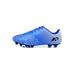 Eloshman Girls Football Shoes Round Toe Soccer Cleats Low Top Sport Sneakers Gym Comfort Lace Up Athletic Shoe Fold-resistant Black Sapphire Blue Long Cleats 9.5(M)