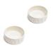 White Classic Pet Water Bowl, 0.5 Cup, Set of 2, Small