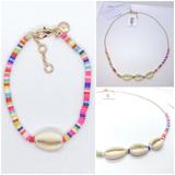 J. Crew Jewelry | 3/$25 J. Crew Crew Cuts Multi-Colored Bead And Cowrie Shell Set | Color: Gold/Red | Size: Os