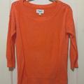 American Eagle Outfitters Tops | American Eagle Outfitters Pretty Soft-Knit Top, M, 25" Long, 3/4 Sleeves | Color: Orange/Pink | Size: M