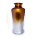 24 Ombre Lacquered Ceramic Floor Vase - Orange And White