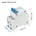 Miniature Circuit Breaker Low Voltage AC 6A 400V 2 Pole DZ47-63 C6 - White, Blue