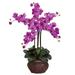 Phalaenopsis w/Decorative Vase Silk Flower Arrangement - 31