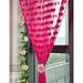 xiuh cute door curtain tassel line string curtain window heart room bathroom products hot pink