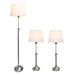 Red Barrel Studio® Celica 3 Piece Metal Table Lamp Set Linen/Metal in Gray/White | 14 W x 14 D in | Wayfair 0EC7FB39B1FB490992D94D99E31FA486