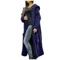 UPPADA Casual Jackets for Women Women s Winter Coat Warm Puffer jacket Plus Size Sherpa Lined Coats Batwing Cable Knitted Slouchy Wrap Cardigan Abrigos de Mujer