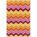 Mark&Day Wool Area Rugs 2x3 Branford Modern Orange Pink Yellow Area Rug (2 x 3 )