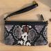 Dooney & Bourke Bags | Dooney & Bourke Black Patent Leather & Snakeskin Wristlet. New Without Tags | Color: Black/Gray | Size: Os
