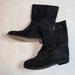 J. Crew Shoes | J. Crew Langston Black Suede Ankle Boot W/ Buckle, Hidden Platform Heel, Sz 6.5 | Color: Black | Size: 6.5