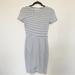 Zara Dresses | Black And White Striped Zara Trafaluc Bodycon Dress | Color: Black/White | Size: S