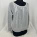 American Eagle Outfitters Sweaters | Ae American Eagle Sweater Gray Crochet Long Sleeve Top Women’s Size Small S | Color: Gray | Size: S