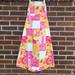 Lilly Pulitzer Dresses | Lilly Pulitzer Patchwork Floral Strapless Dress Orange Pink Yellow Size 2 | Color: Orange/Pink | Size: 2
